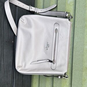Coach Metallic Gray Men's Messenger Bag